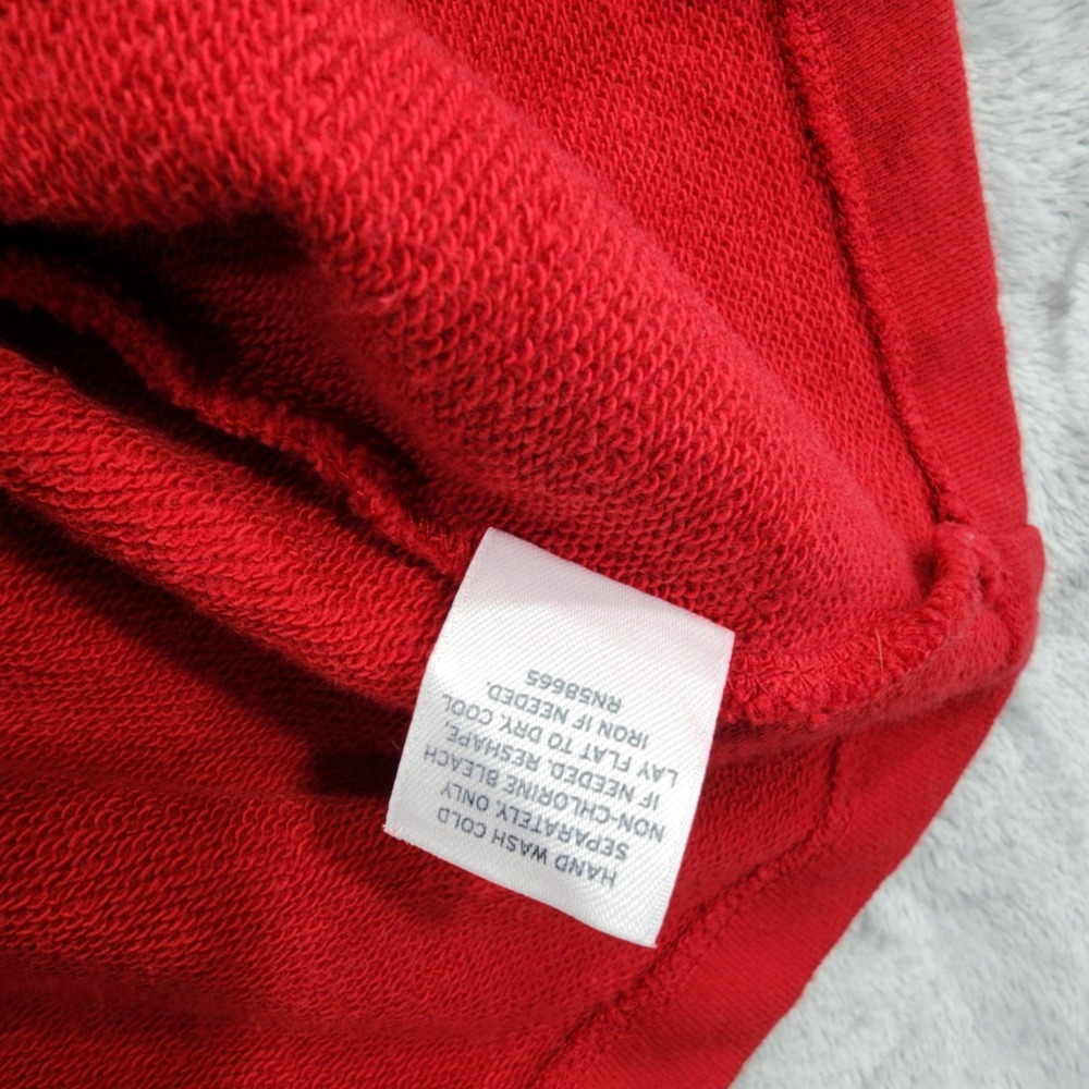 Caslon Jacket Womens M Red Cotton Knit 3/4 Sleeve Peplum‎ Peacoat Preppy Casual - Picture 7 of 11
